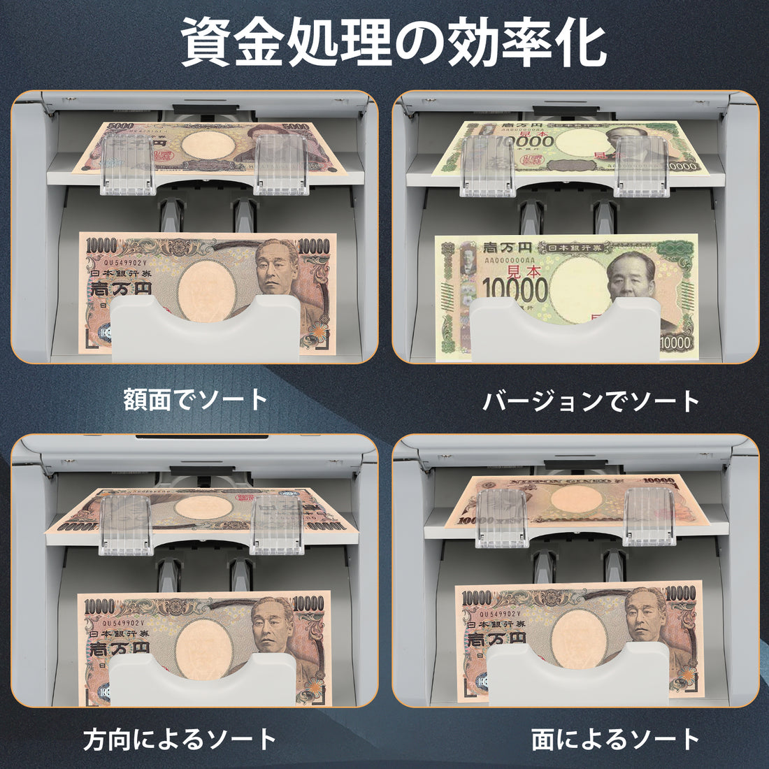 2-Pocket High-Speed Multi-Currency Banknote Counter M-165 | MORICASH
